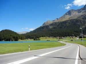 Sky Mountain Stelvio Slope Road Switzerland